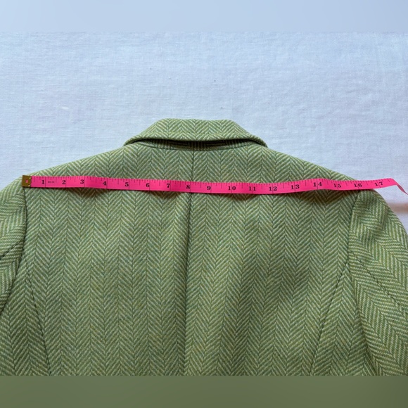 J. Crew Wool Herringbone Blazer in Sage Green - Picture 9 of 10
